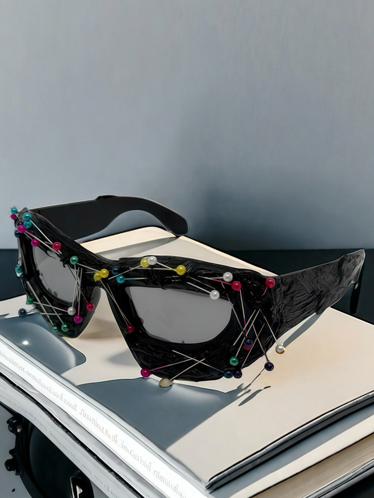 Gafas Beaded Hip-Hop Valmont — Actitud irresistible | Negro