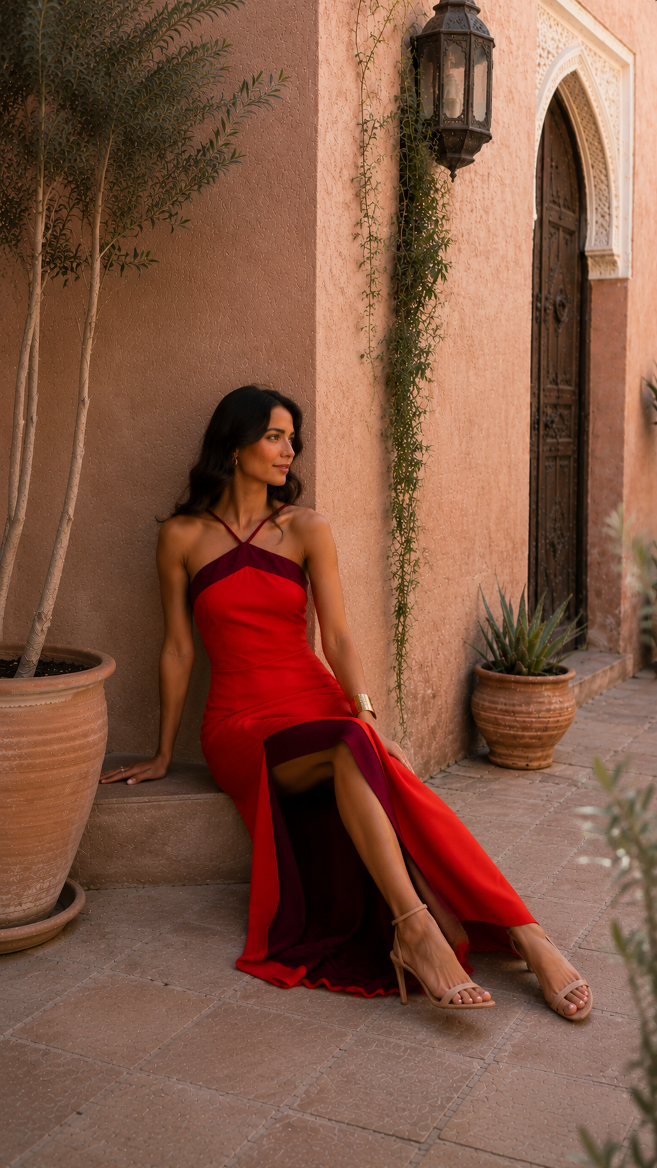 Oasis Rojo Valmont — Vestido | Colección Marrakech