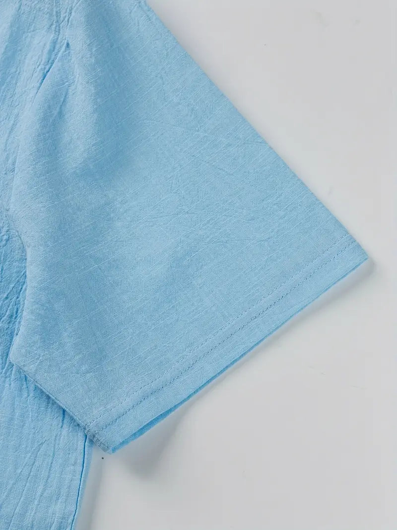 Camisa Summer Valmont — Distinción sin esfuerzo | Azul