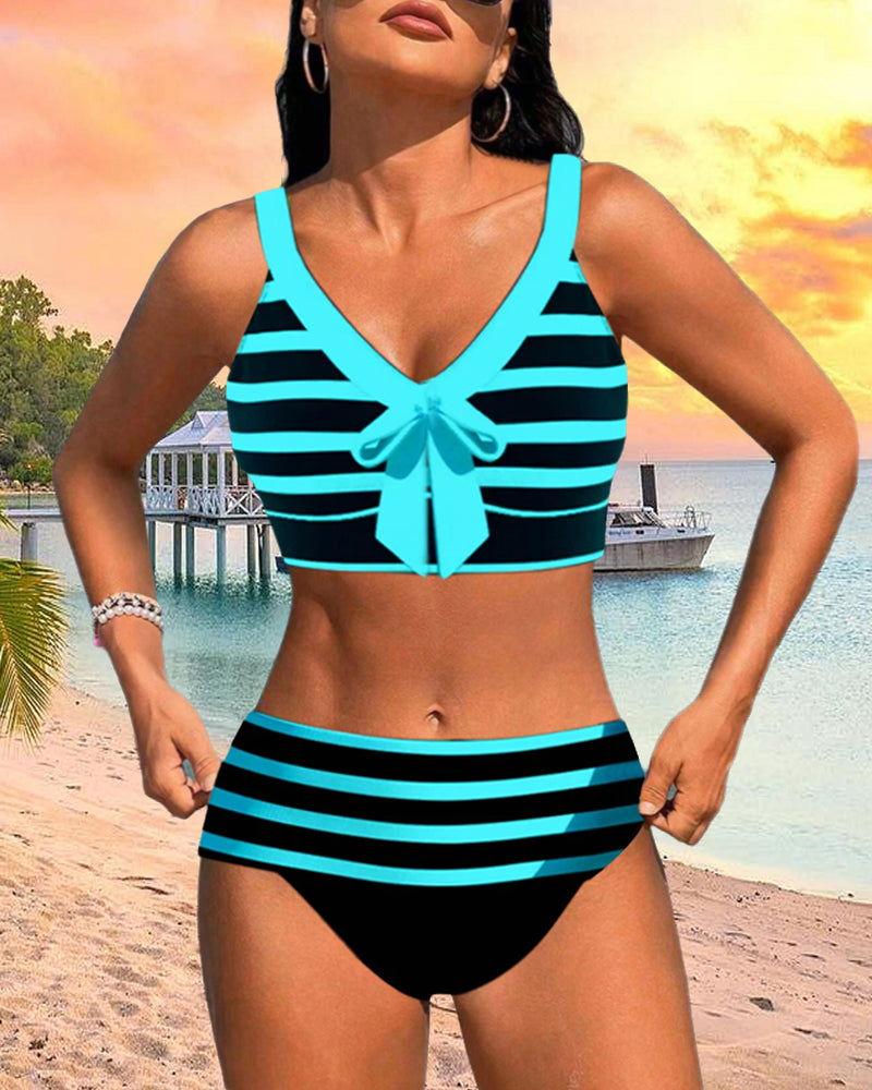 Bikinis Laure Valmont — confianza que brilla bajo el sol | Bikini Rayas Talle Alto