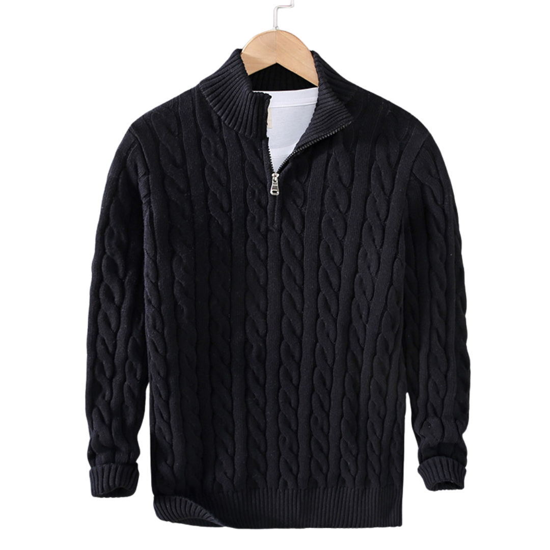 Jersey Half-Zip Valmont — Distinción sin esfuerzo | Gris