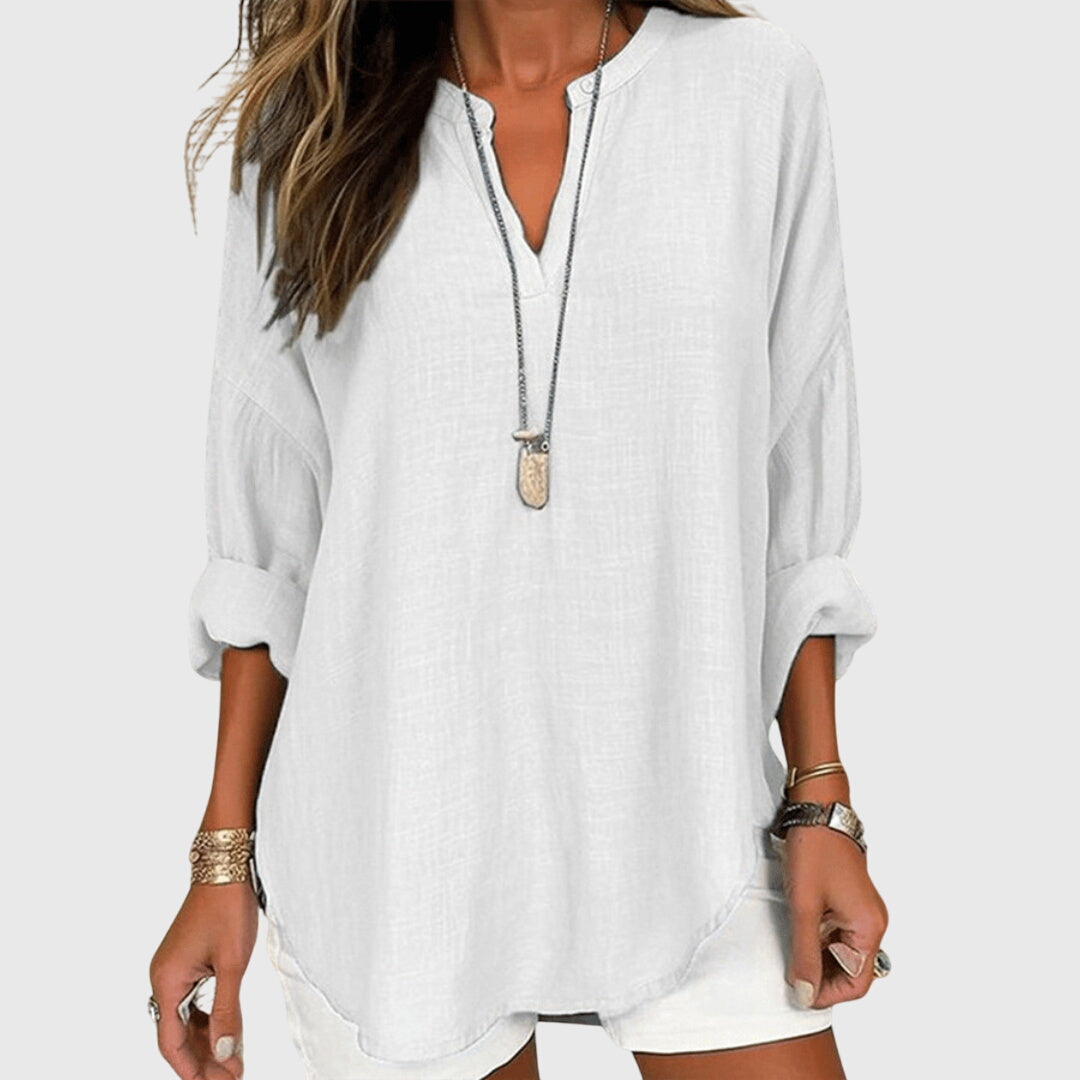 Camisas Lenara™ Valmont — presencia que marca la diferencia | Camisa de Playa Elegante y Vaporosa