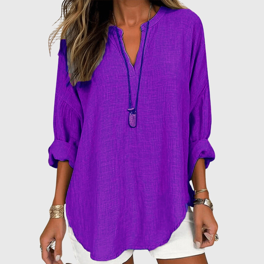 Camisas Lenara™ Valmont — presencia que marca la diferencia | Camisa de Playa Elegante y Vaporosa
