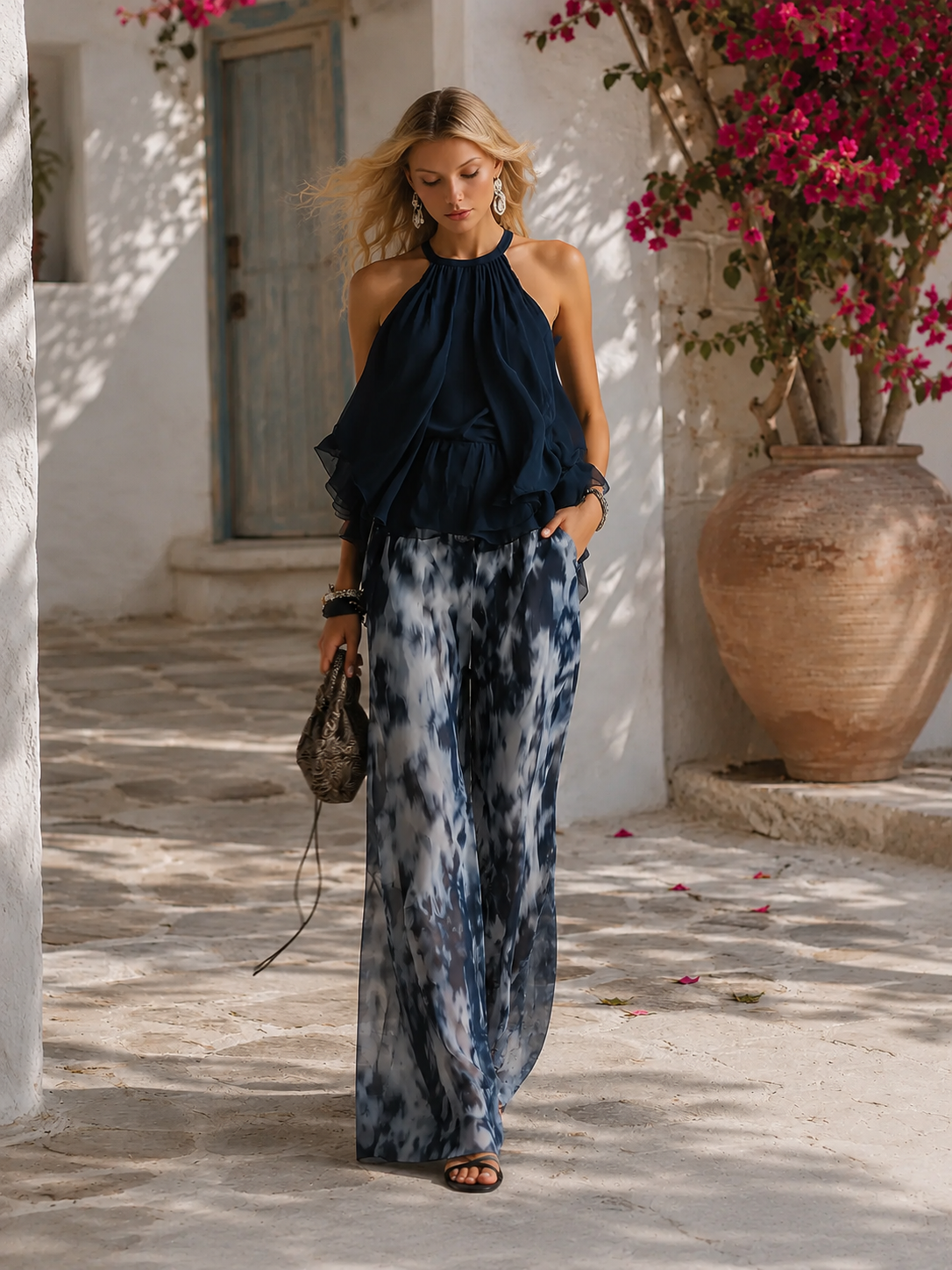 Serena Valmont — Conjunto Elegante en Chiffon | Marbella