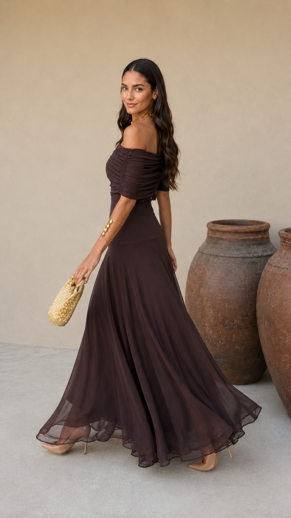 Toledo Marrón Valmont — Vestido | Colección Marrakech