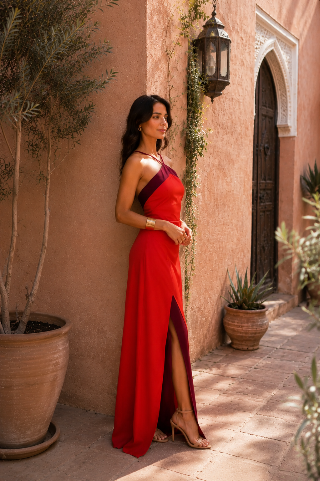 Oasis Rojo Valmont — Vestido | Colección Marrakech