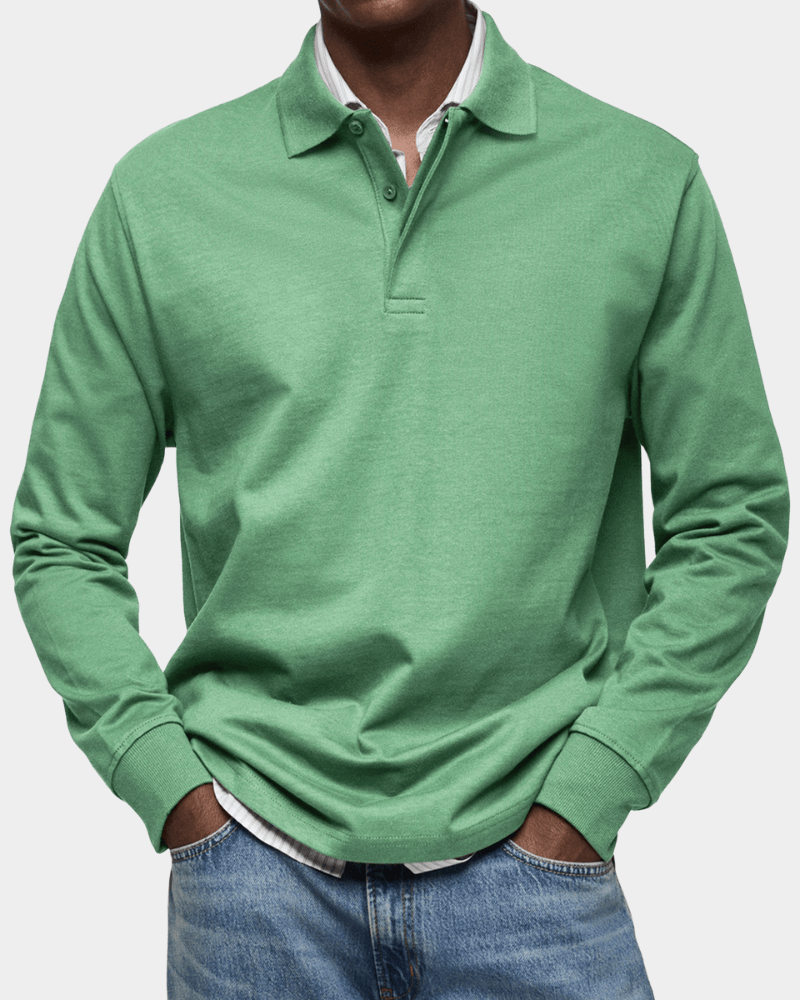 Polo Henri Valmont — Clásico Manga Larga Premium | 10 Colores