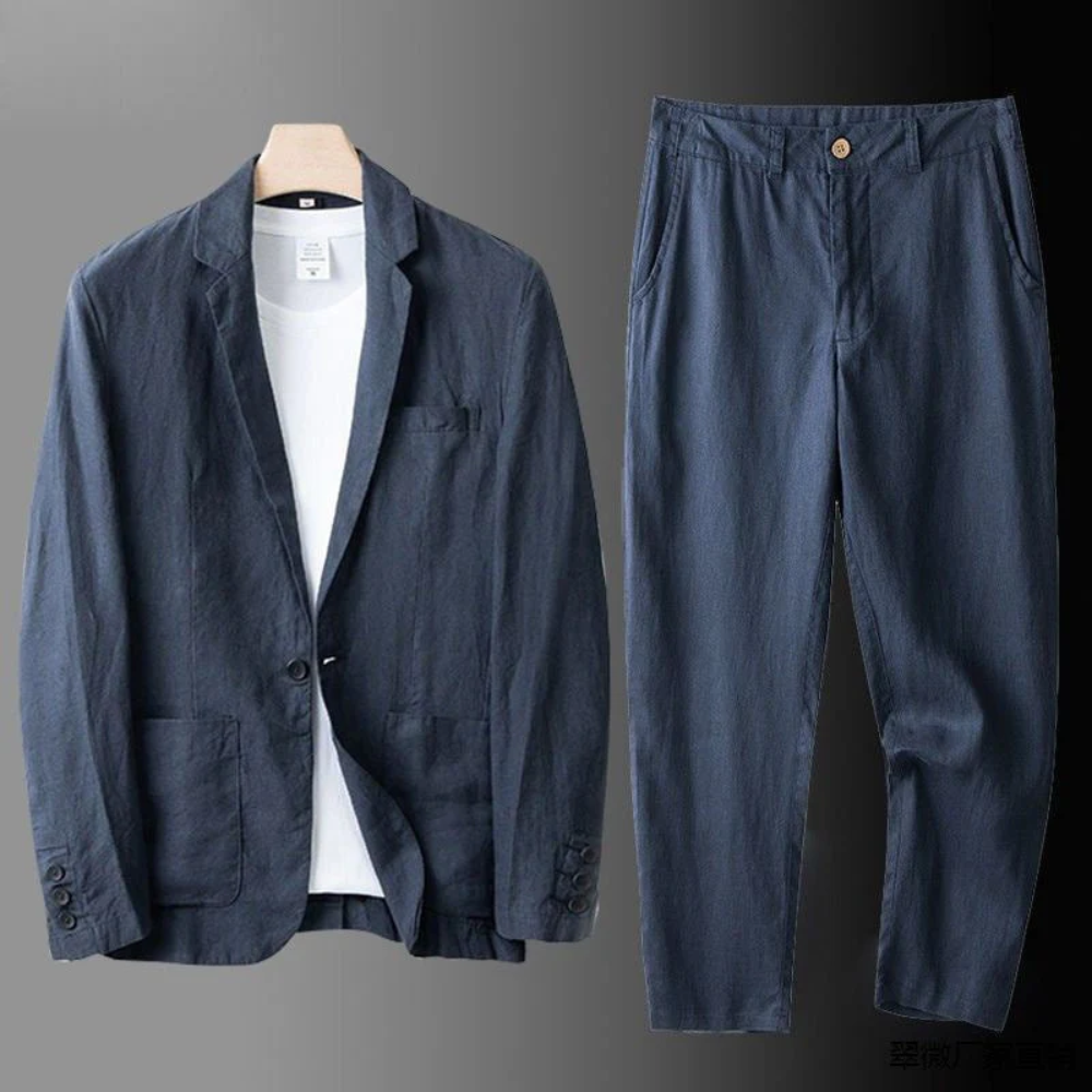 Conjunto Lin Élégant Valmont — Distinción sin esfuerzo | Beige