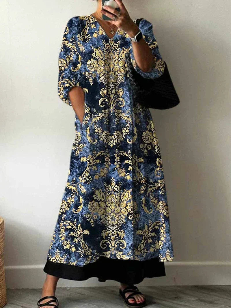 Vestido Playa Sarah Valmont — Robe Floral Fluida Mujer | S–5XL