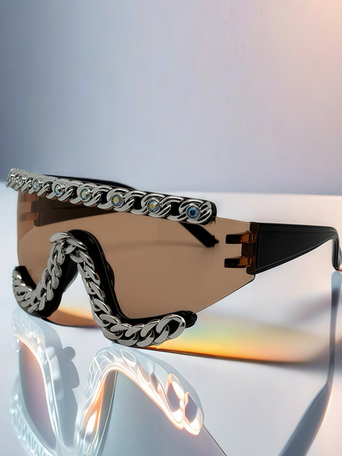 Gafas Chain Glam Valmont — Actitud irresistible | Dorado
