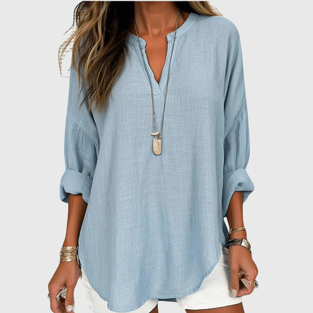 Camisas Lenara™ Valmont — presencia que marca la diferencia | Camisa de Playa Elegante y Vaporosa