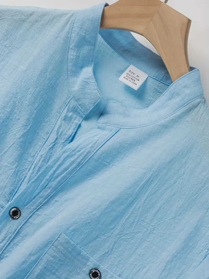 Camisa Summer Valmont — Distinción sin esfuerzo | Azul