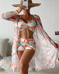 Bikinis Margaux Valmont — confianza que brilla bajo el sol | Conjunto Bikini 3 Piezas Estampado