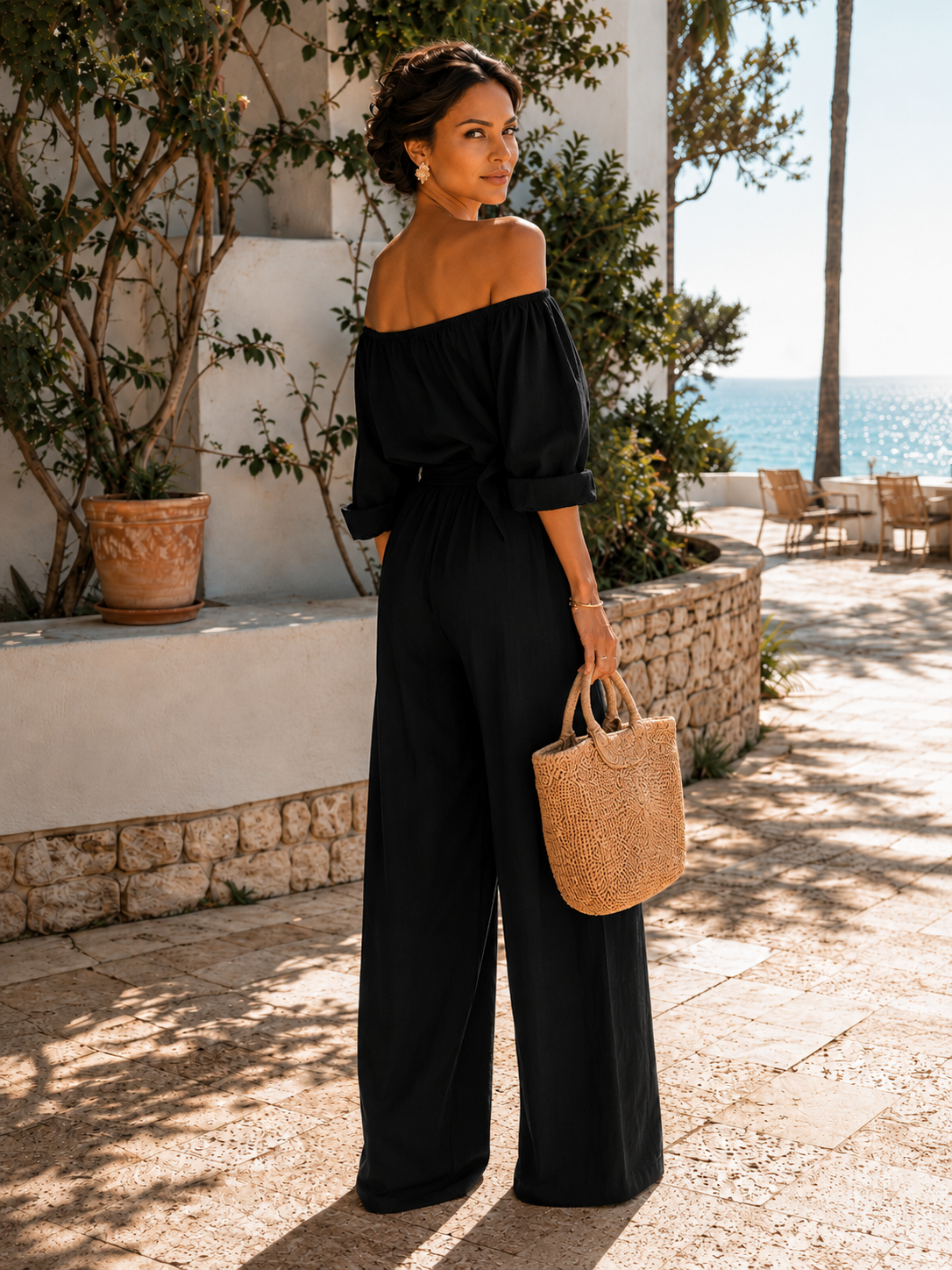 Arabella Valmont — Conjunto Efecto Lino Exclusivo | Marbella