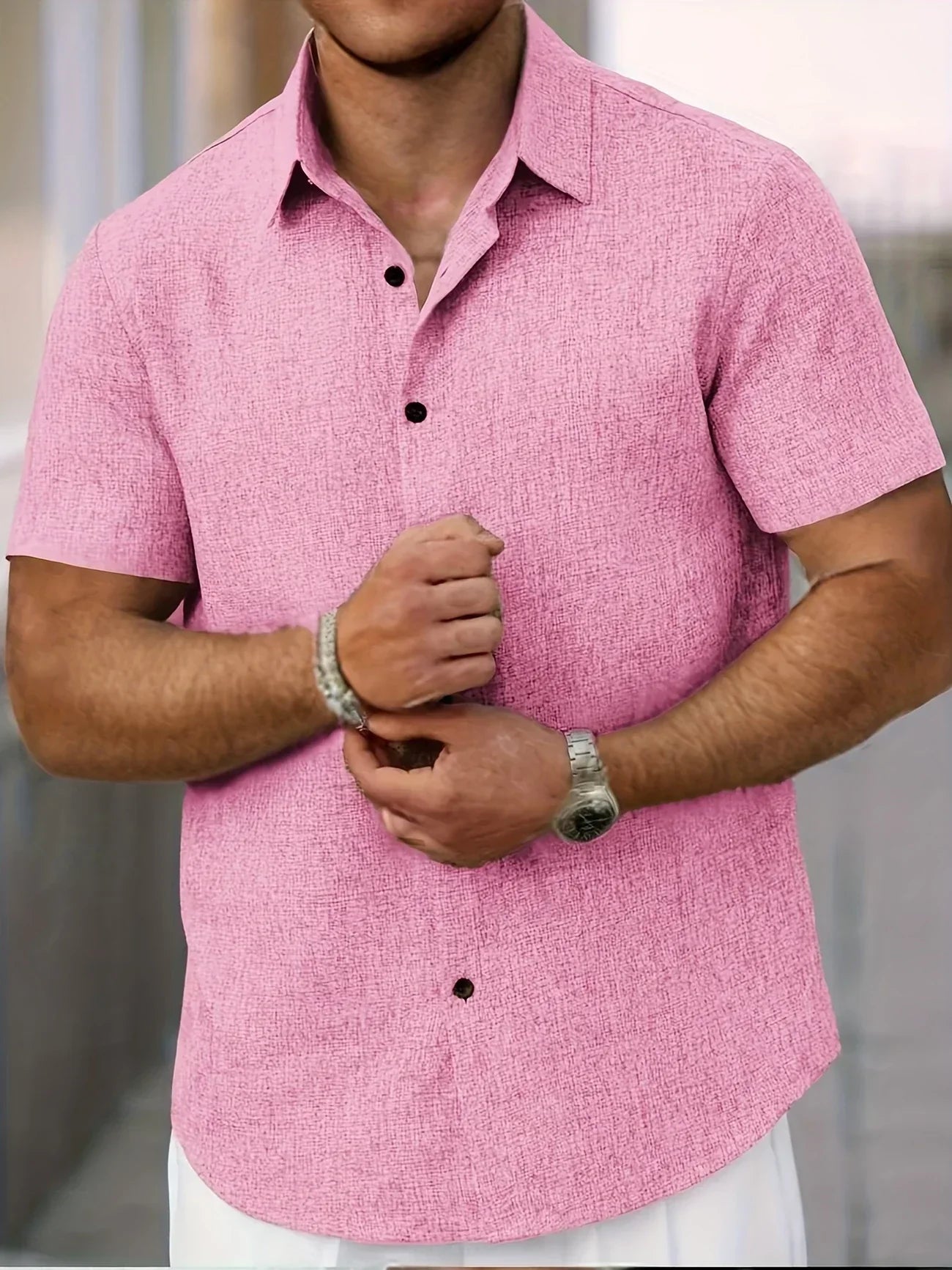 Camisa Lin Valmont — Distinción sin esfuerzo | Beige