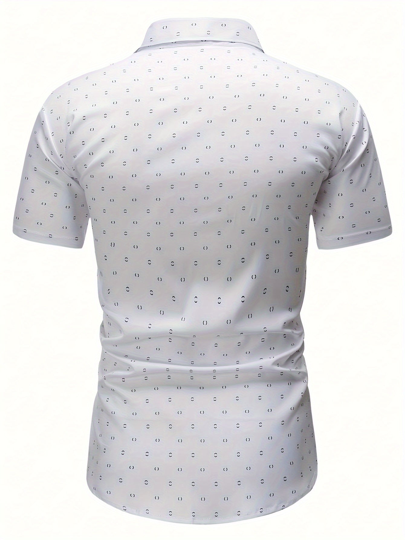 Camisa Giulio Valmont — Estampado de Verano | Blanco y Rosa