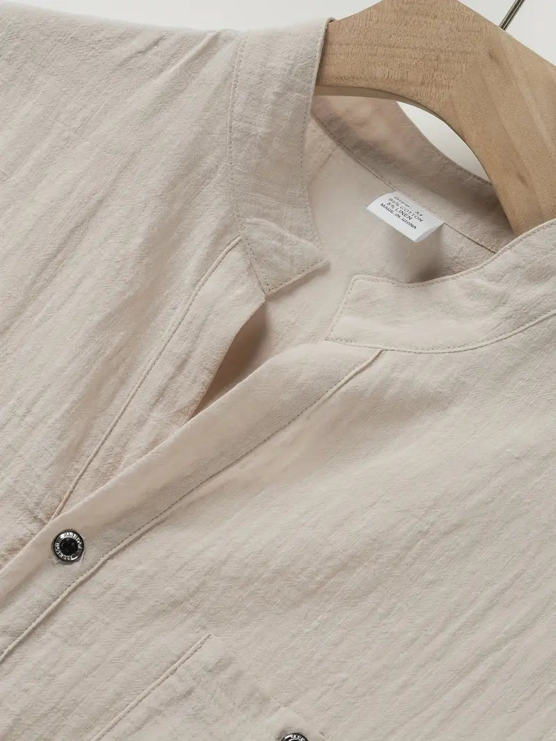 Camisa Summer Valmont — Distinción sin esfuerzo | Azul