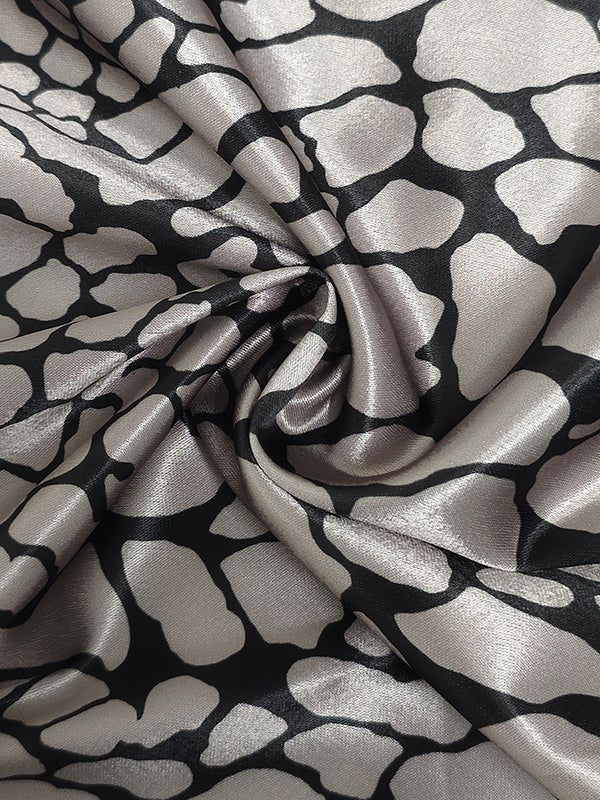 Artiste Valmont — Blusa Efecto Satén Estampado Artístico | Mujer