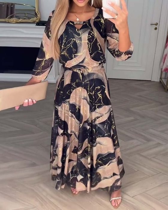 Conjunto Maxi Susan Valmont — Muselina Estampada Fluida | Tallas S–5XL