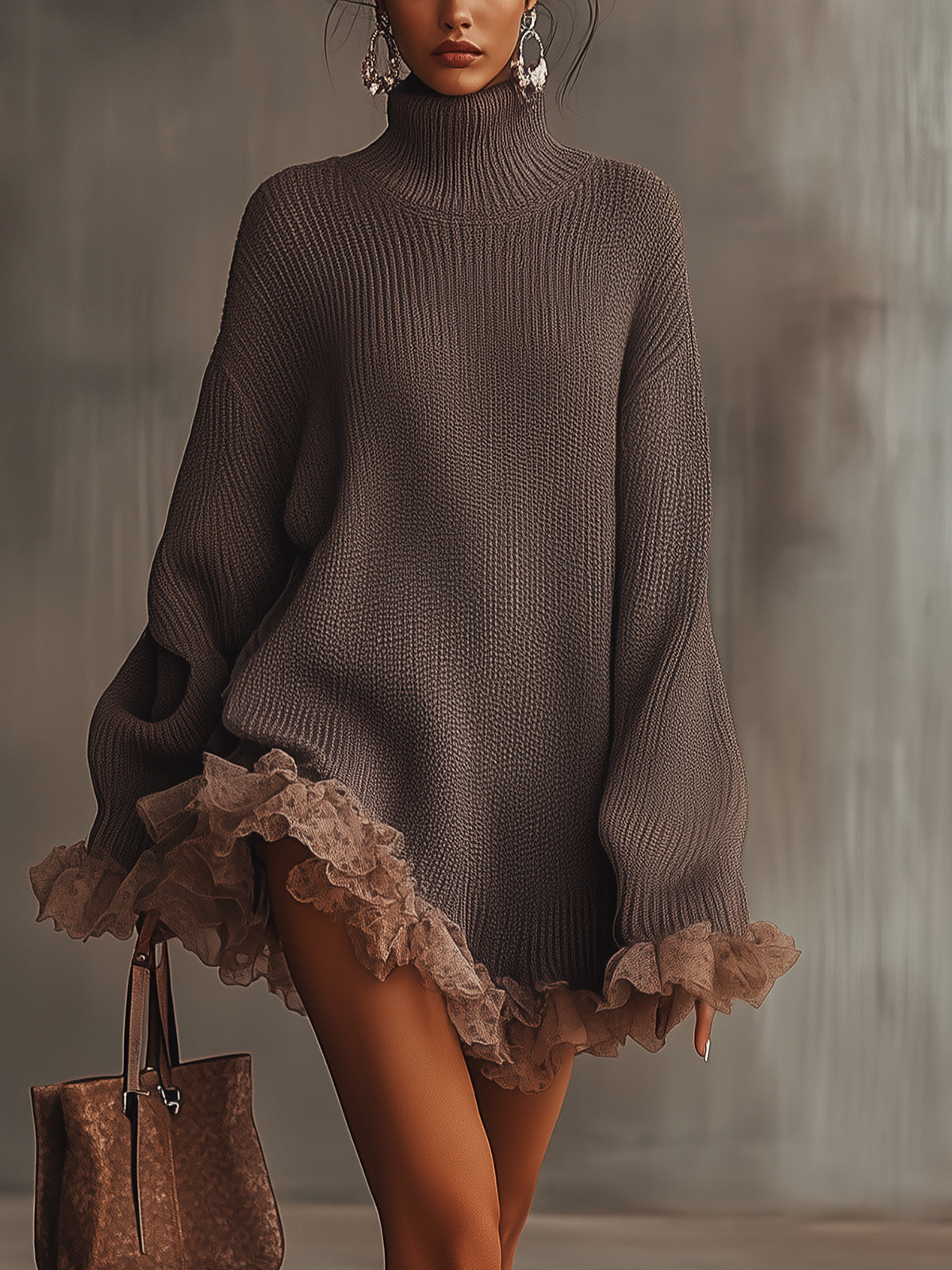 Douceur Valmont — Vestido Jersey con Volantes | Suave & Romántico