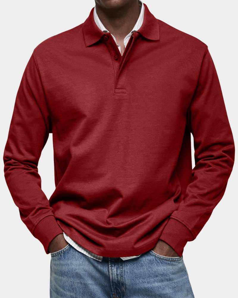 Polo Henri Valmont — Clásico Manga Larga Premium | 10 Colores