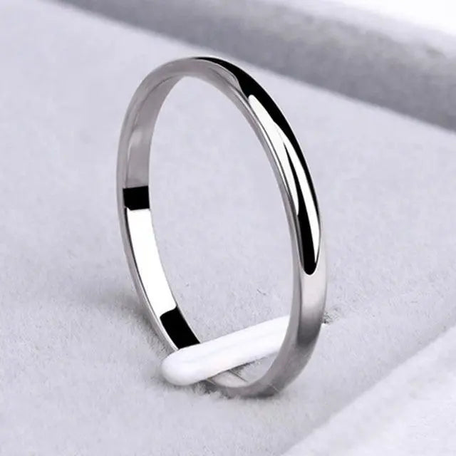 Anillo Simple Bicolor Valmont — Elegancia irresistible | Plateado