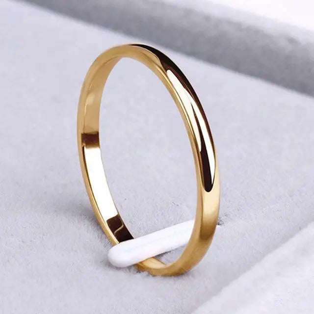 Anillo Simple Bicolor Valmont — Elegancia irresistible | Plateado