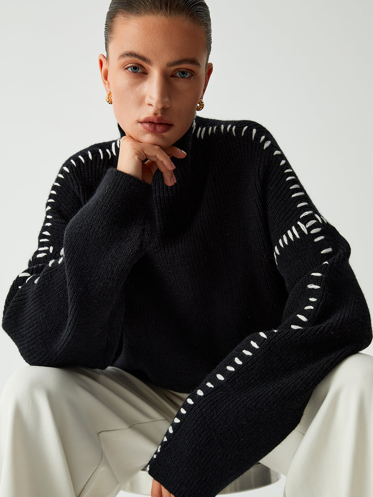 Jersey Oversize Valmont — Elegancia irresistible | Gris