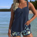 Tankinis Colette Valmont — elegancia balnear sin límites | Tankini Rayas Dos Piezas