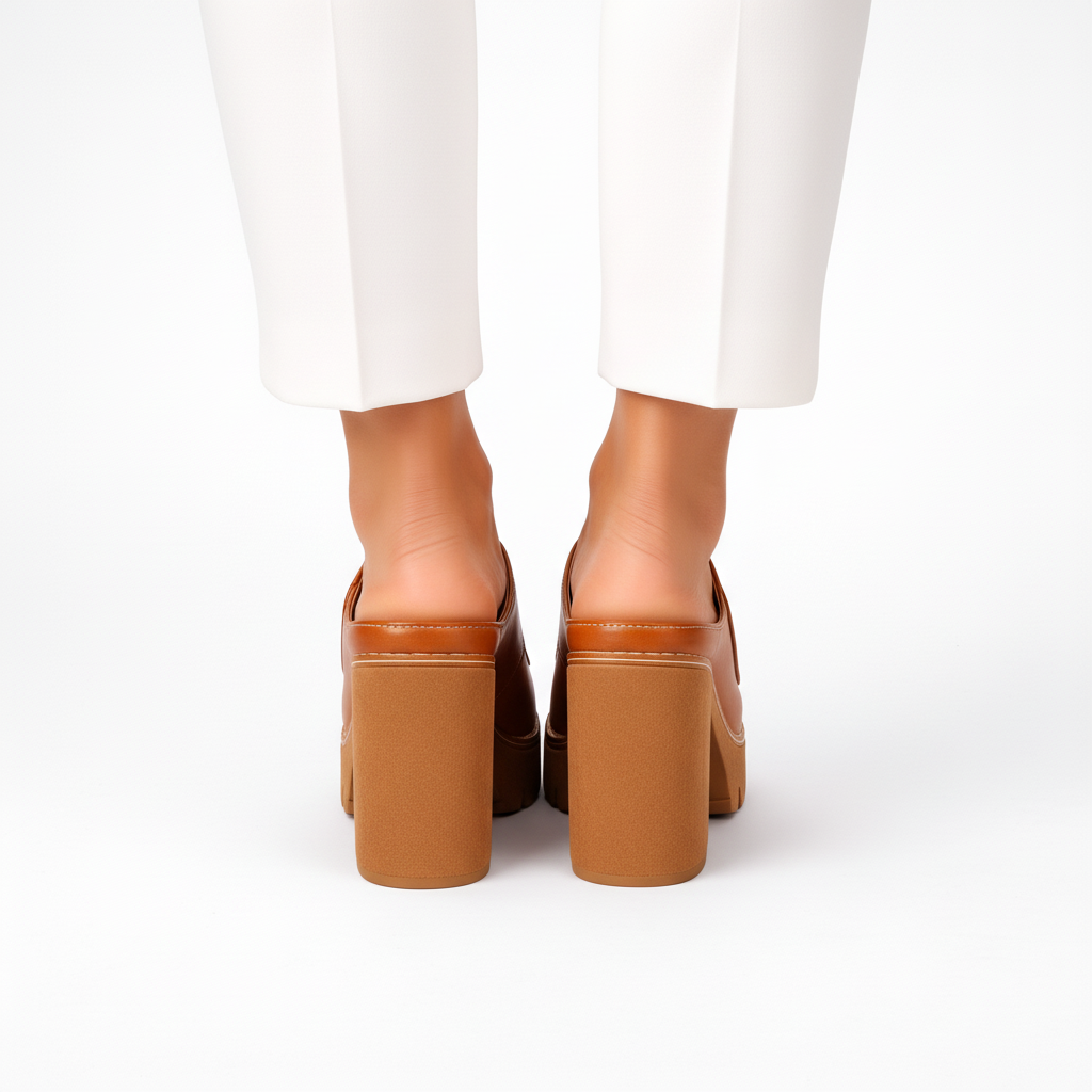 Sandalia Mizella Valmont — Cuña Cuero Femenina Premium | Marrón, Negro, Beige, Blanco y Rojo