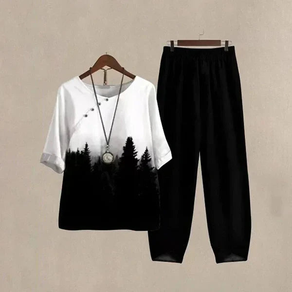 Conjunto Lilou Valmont — Camisa & Pantalón Chic Confort Mujer