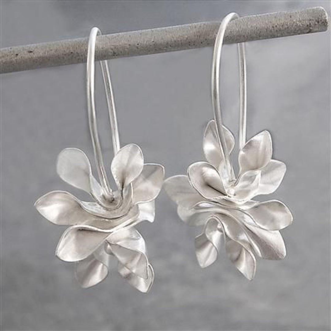 Pendientes Vintage Irrégulières Valmont — Elegancia irresistible | Plateado