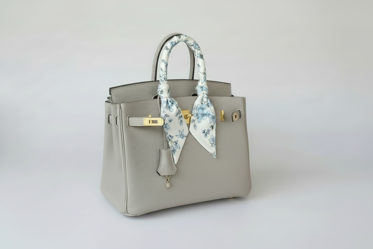 Cinta de Seda Valmont — Charm Seda para Bolso | Elegancia Pura