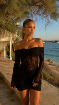 Riviera Luxe Valmont — Mini Vestido de Encaje | Colección Ibiza