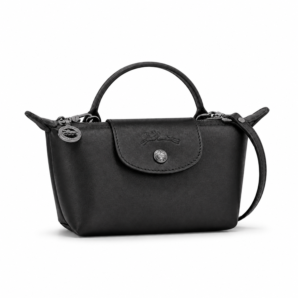 Parisien Valmont — Mini Bolso Piel Negro | Noir Parisien