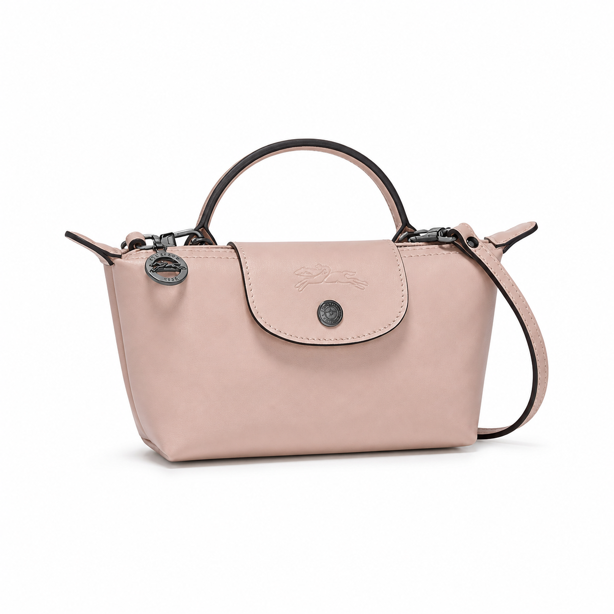 Parisien Valmont — Mini Bolso Piel Rosa Cuarzo | Quartz Précieux