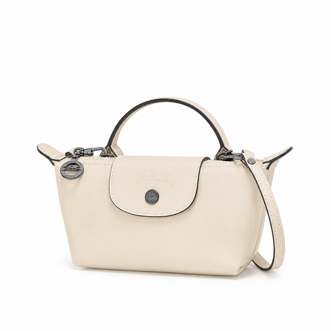 Parisien Valmont — Mini Bolso Piel Blanco | Blanc Absolu