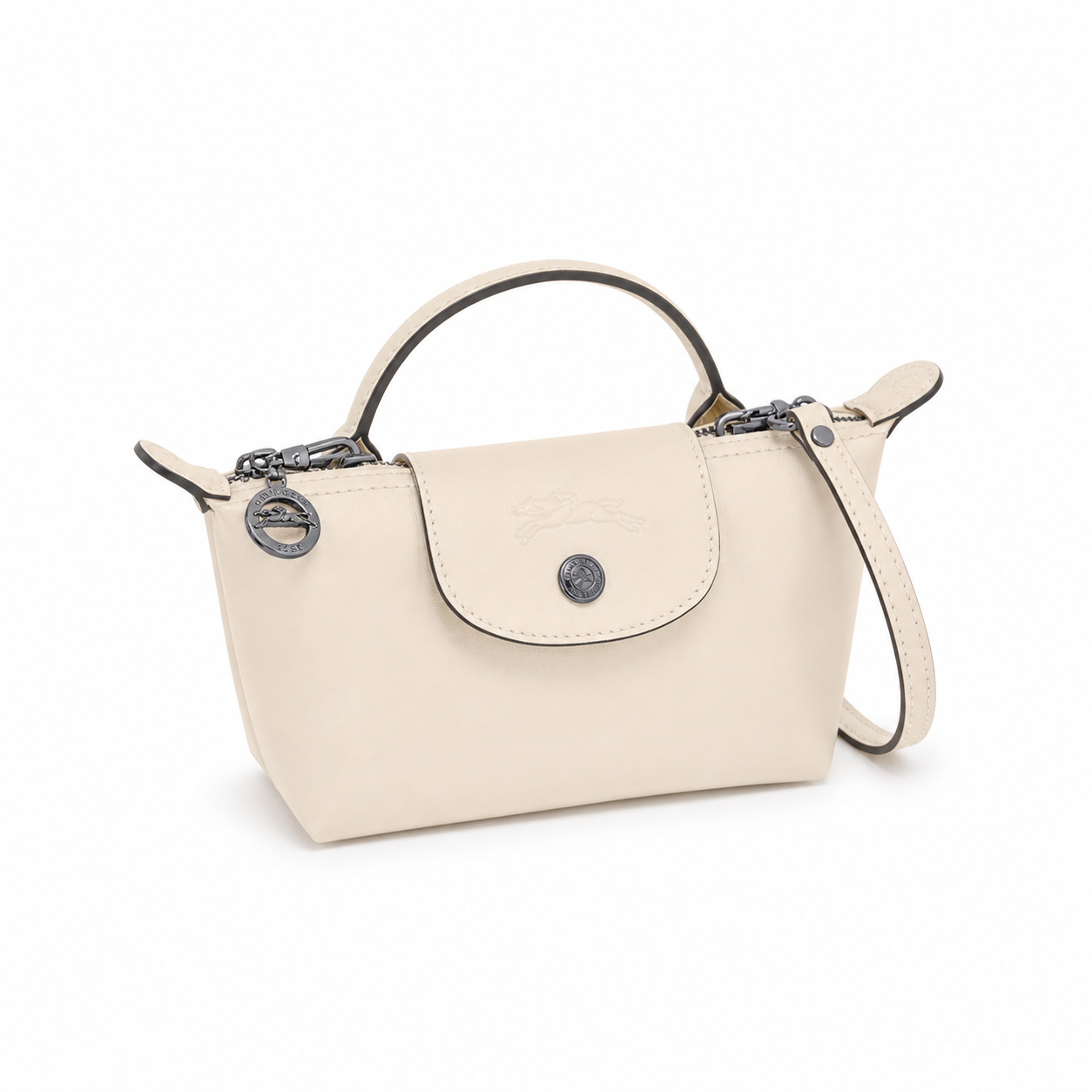 Parisien Valmont — Mini Bolso Piel Blanco | Blanc Absolu
