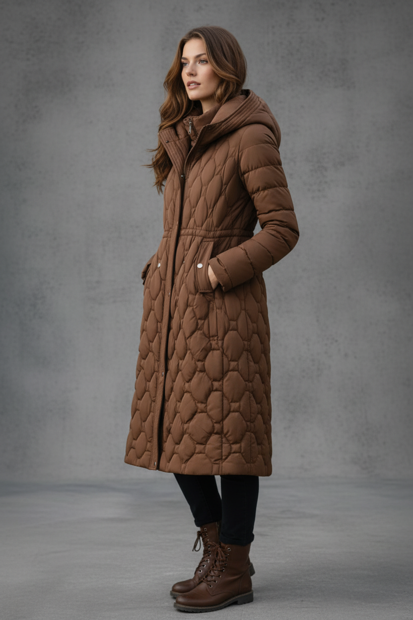 Célestine Valmont — Abrigo Largo Acolchado Edition Luxe | LIQUIDACIÓN 70%