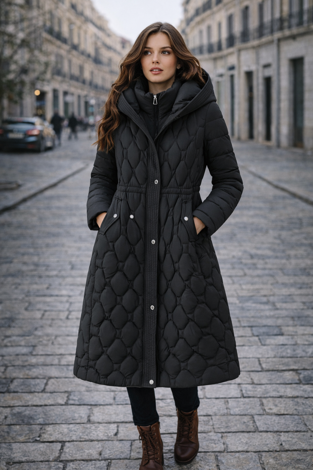 Célestine Valmont — Abrigo Largo Acolchado Edition Luxe | LIQUIDACIÓN 70%