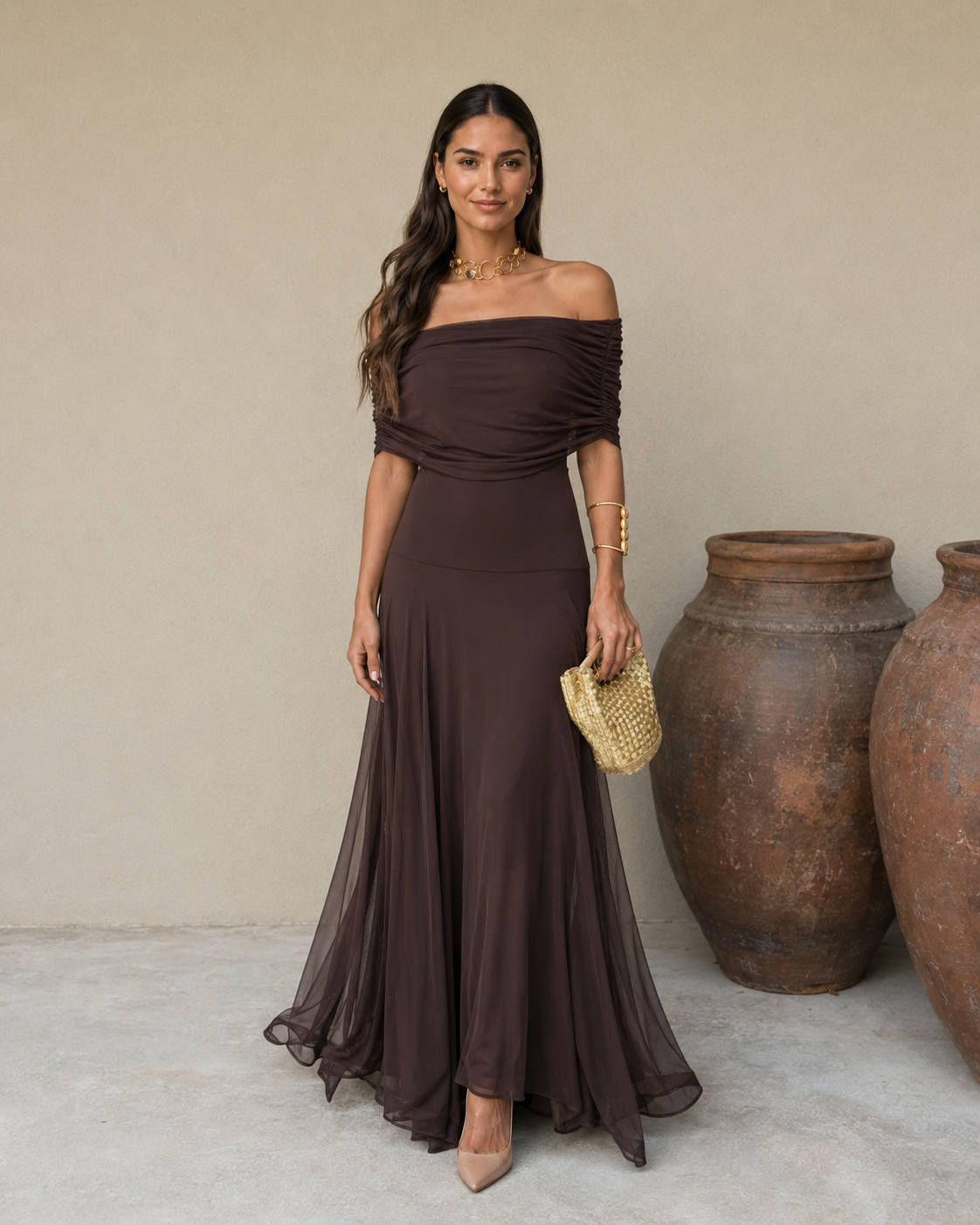 Toledo Marrón Valmont — Vestido | Colección Marrakech