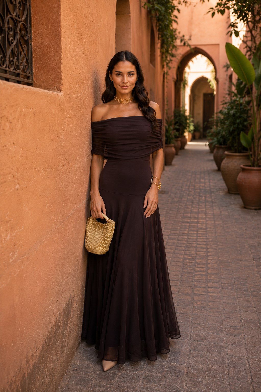 Toledo Marrón Valmont — Vestido | Colección Marrakech