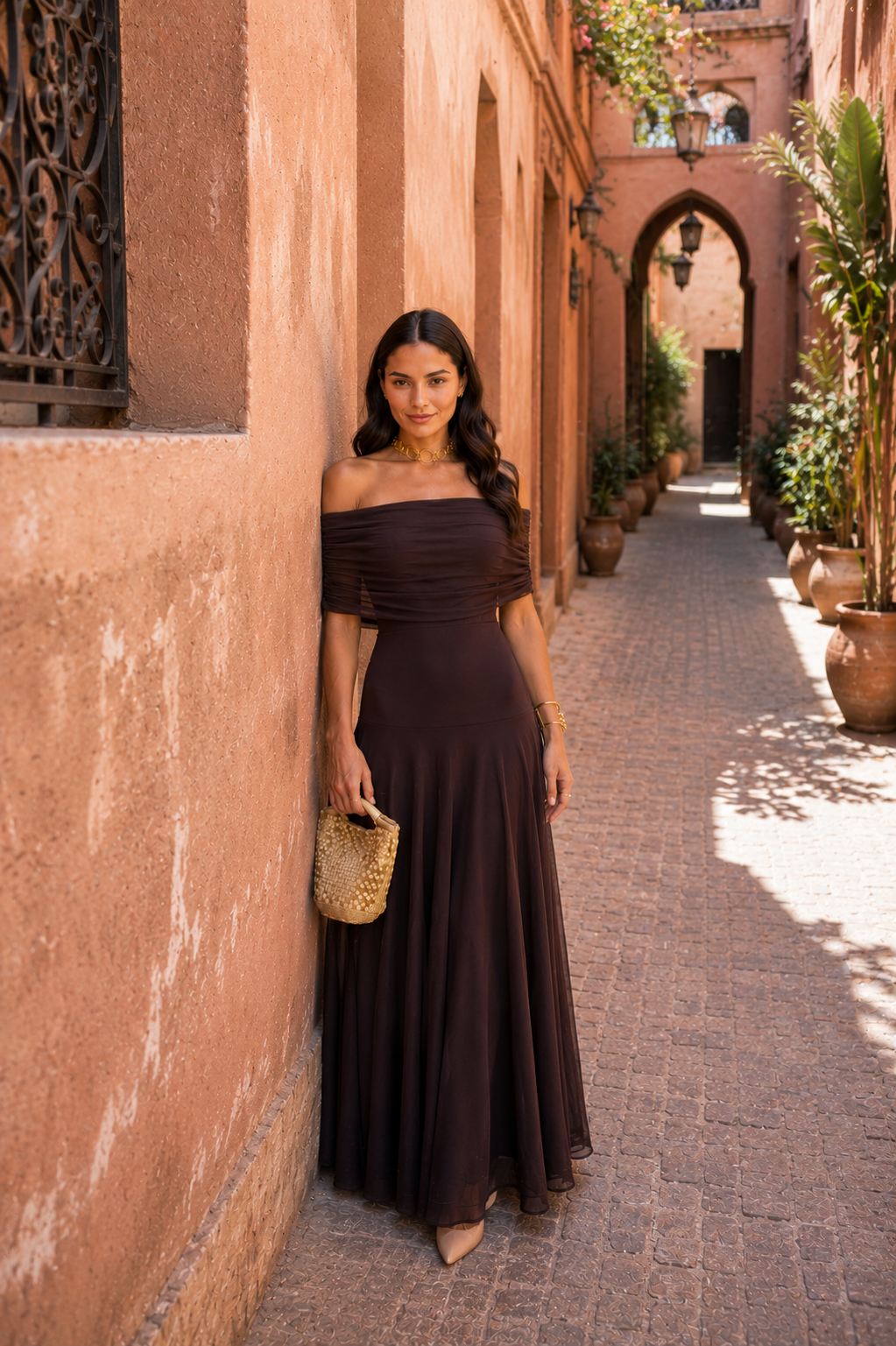 Toledo Marrón Valmont — Vestido | Colección Marrakech
