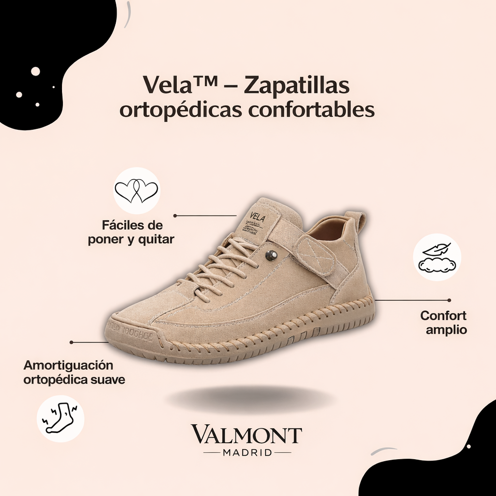 Vela Valmont — Zapatillas Ortopédicas Sin Dolor | Confort Diario