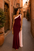 Vivian Valmont — Vestido Burdeos | Colección Marrakech