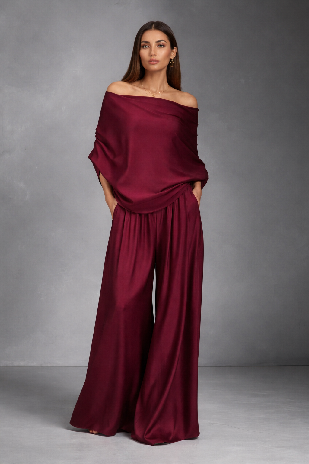 Gala Valmont — Conjunto Elegante Hombros Descubiertos | Ocasión