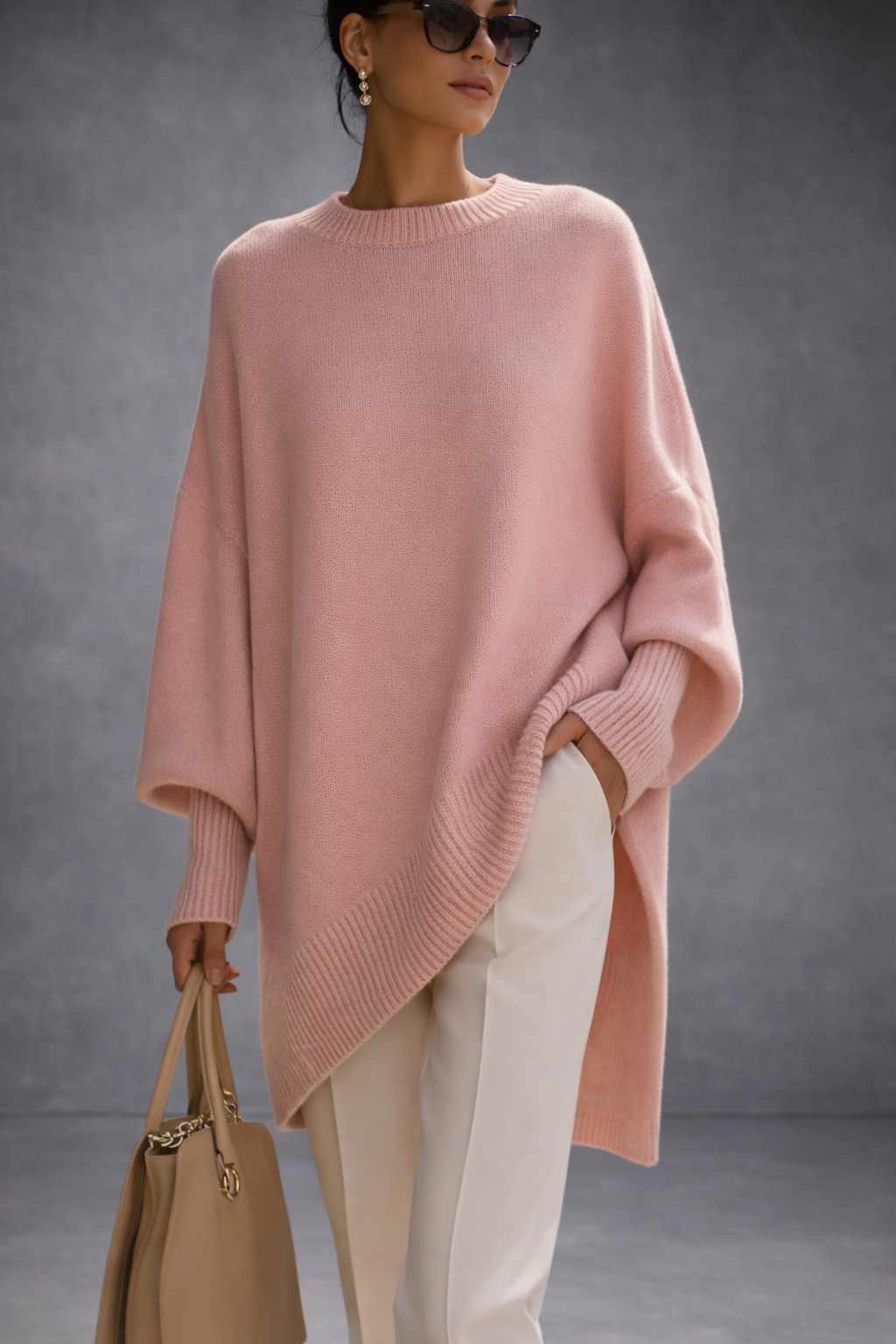 Livia Valmont — Jersey Poncho Oversize | FIN REBAJAS -70%