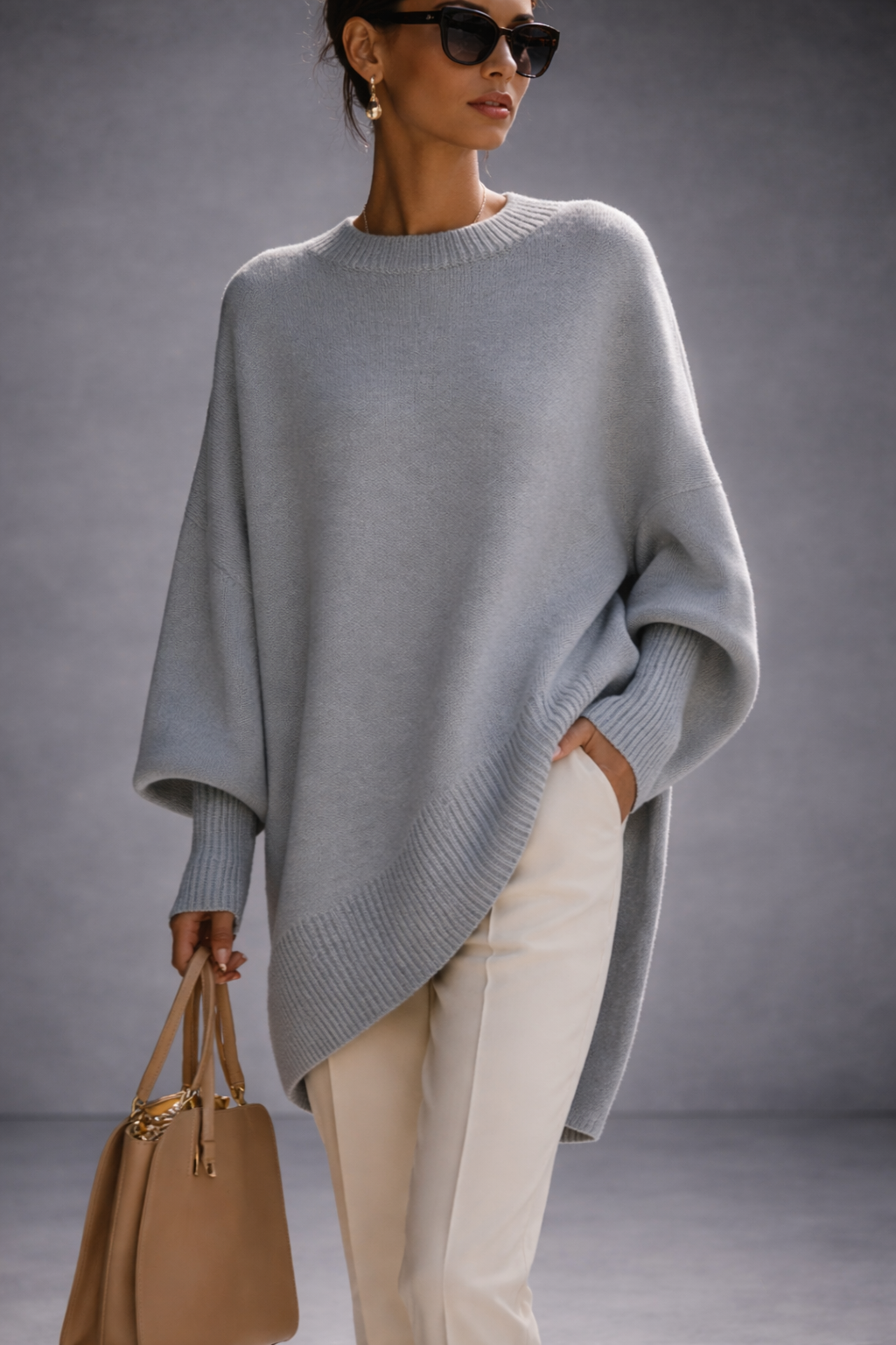 Livia Valmont — Jersey Poncho Oversize | FIN REBAJAS -70%