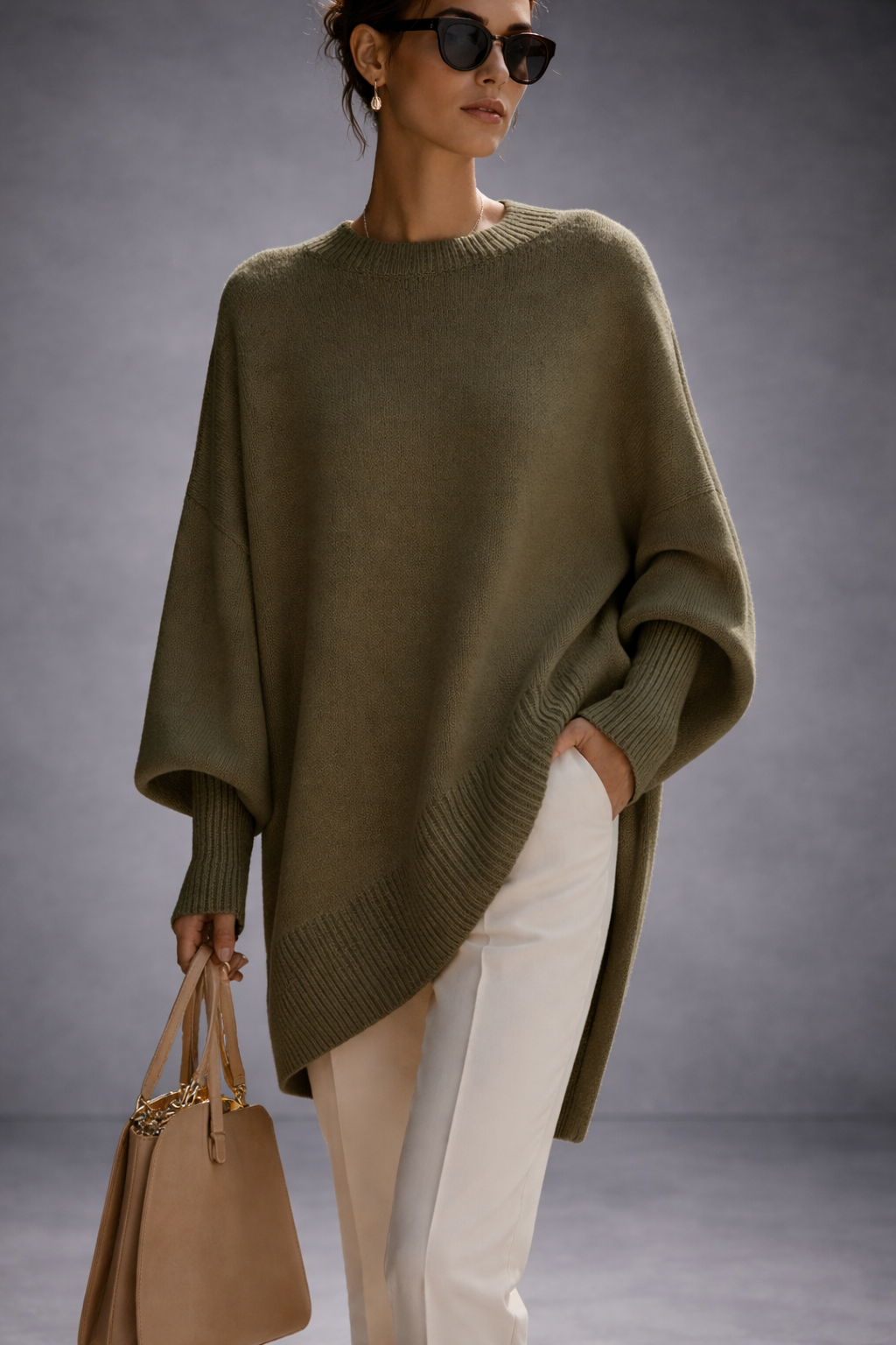 Livia Valmont — Jersey Poncho Oversize | FIN REBAJAS -70%