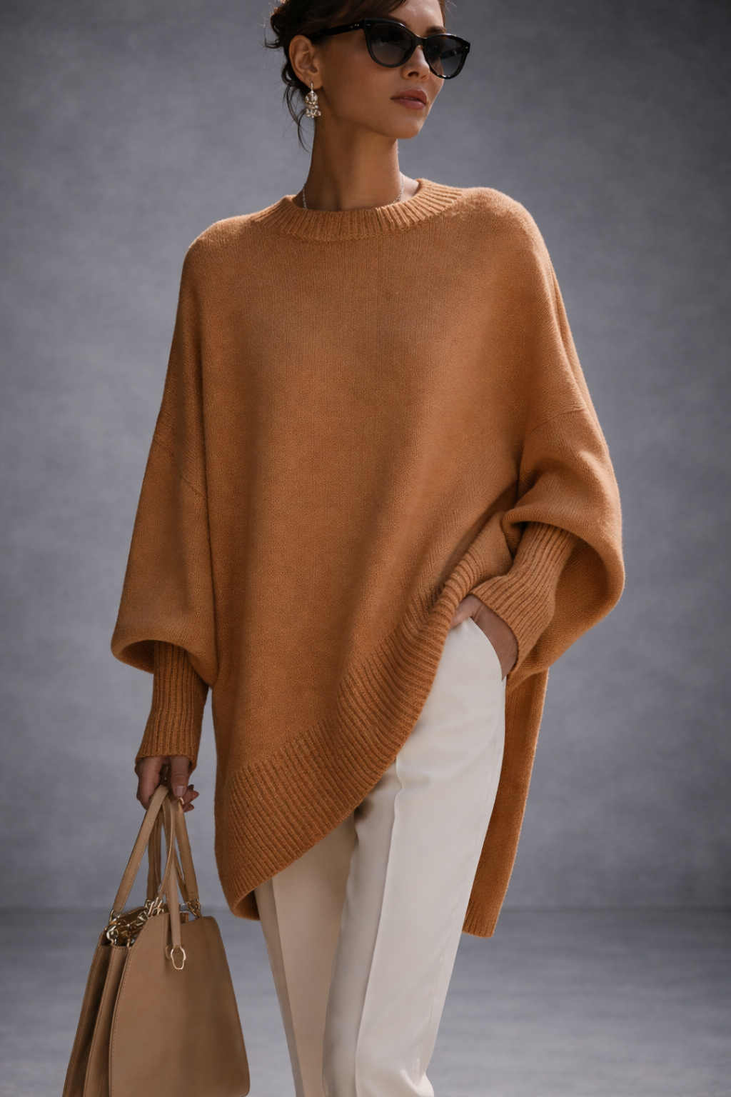 Livia Valmont — Jersey Poncho Oversize | FIN REBAJAS -70%